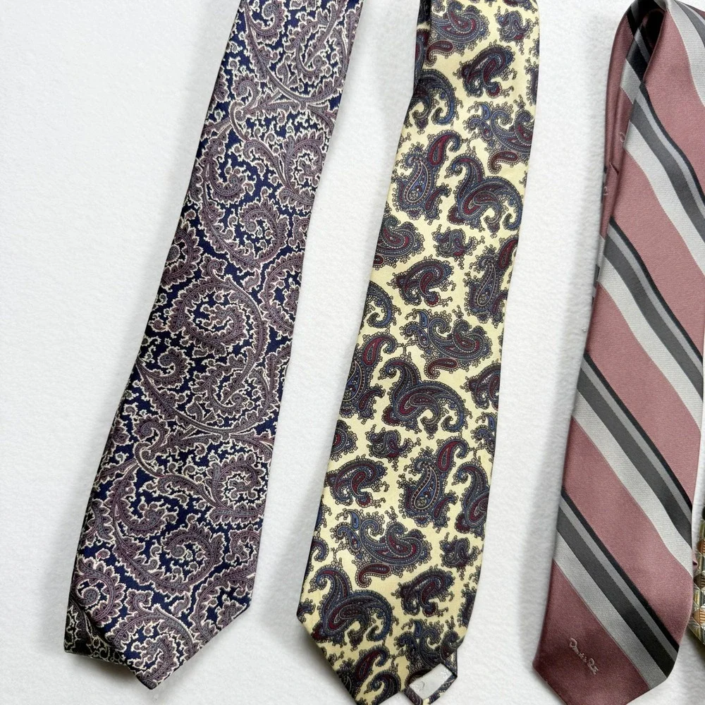 Vintage‎ Designer Ties (Lot of 10 ) - Givenchy Dior YSL Steffano Ricci Valentino